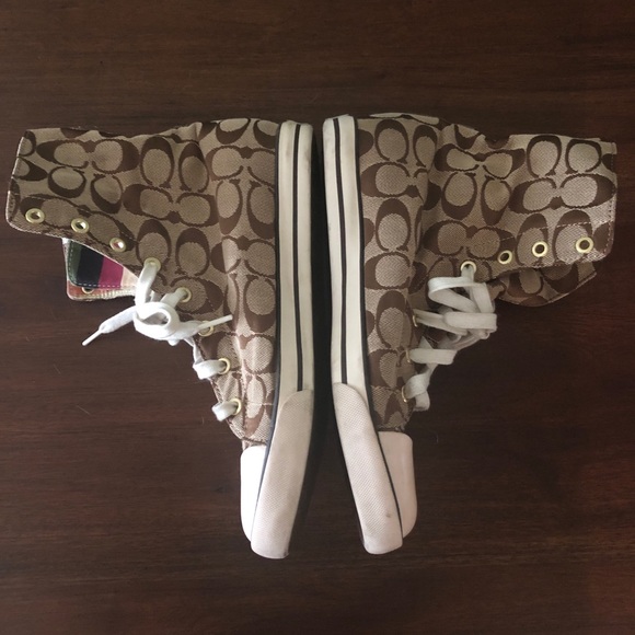 Coach Legacy Stripe women’s high top size 9.5 - Picture 6 of 8